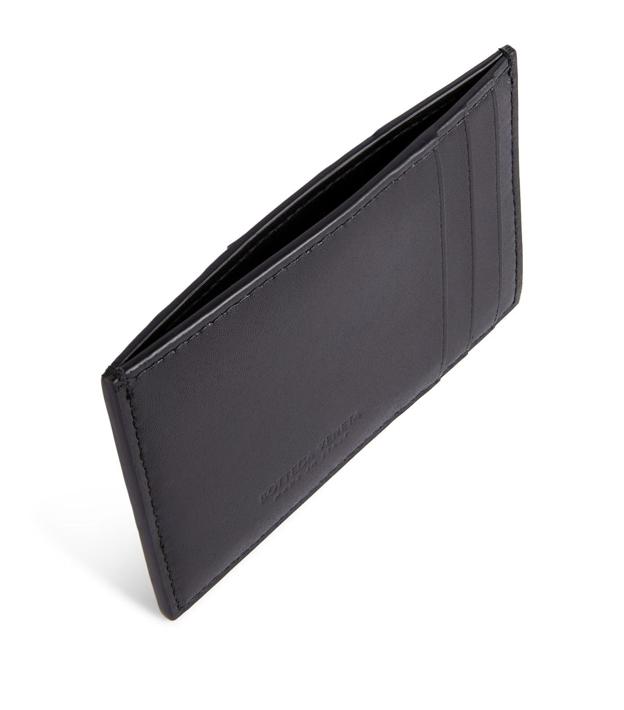 Leather Maxi Intrecciato Card Holder