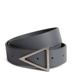 Leather Triangular Buckle Belt GOODS Harrods   