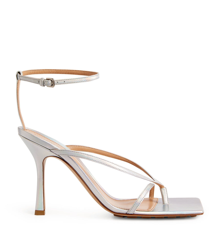 Metallic Stretch Sandals