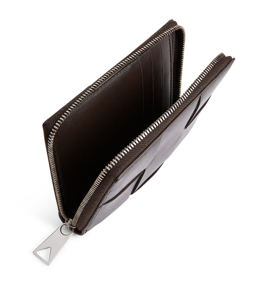 Mini Leather Intreccio Zipped Wallet