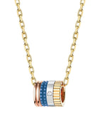 Mini Yellow Gold Quatre Blue Necklace GOODS Harrods   