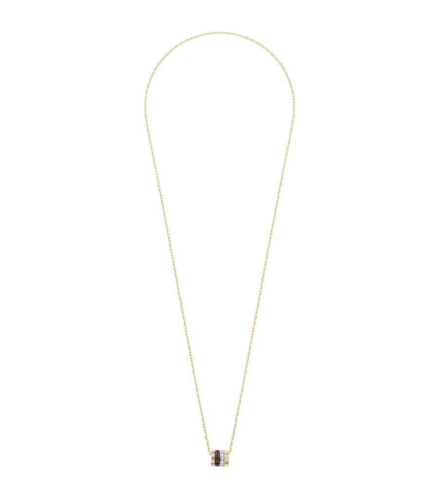 Mixed Gold and Diamond Quatre Necklace