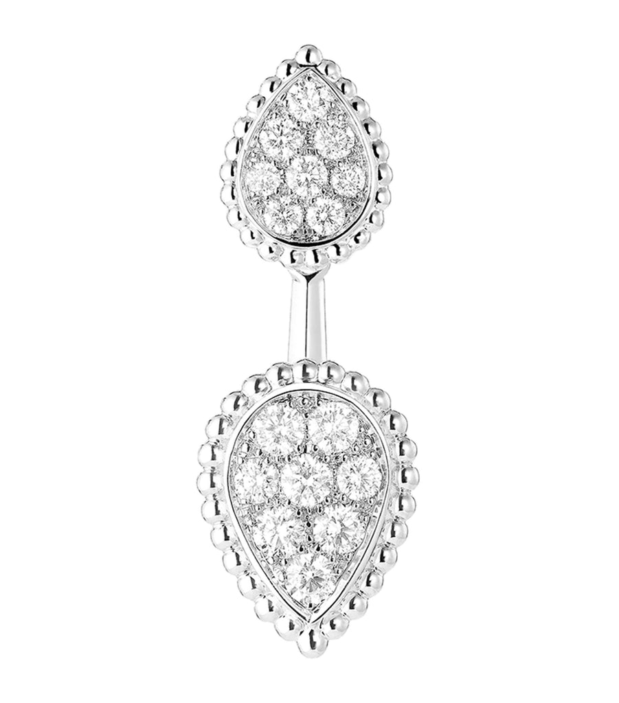 White Gold and Diamond Serpent Bohème Single Earring