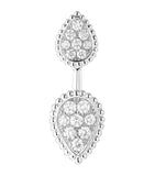 White Gold and Diamond Serpent Bohème Single Earring GOODS Harrods   