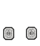 White Gold and Diamond Vendôme Liseré Earrings GOODS Harrods   