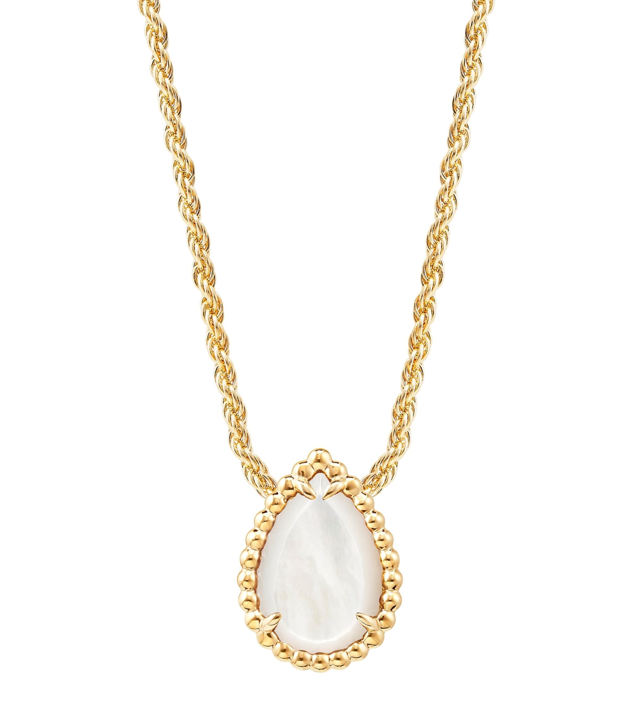 Yellow Gold and Mother-of-Pearl Serpent Bohème Pendant GOODS Harrods   