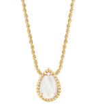 Yellow Gold and Mother-of-Pearl Serpent Bohème Pendant GOODS Harrods   