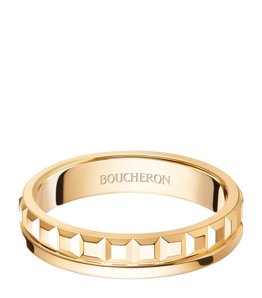 Yellow Gold Qautre Radiant Edition Wedding Band