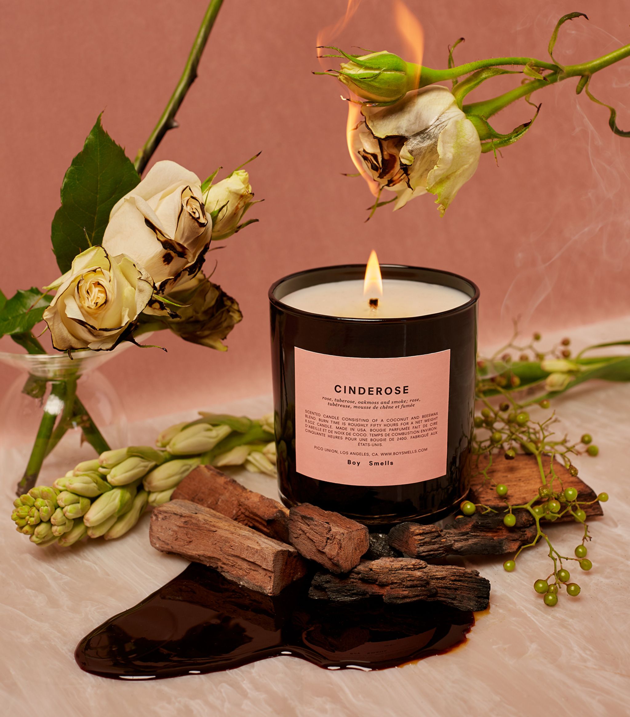 Cinderose Candle (240g) GOODS Harrods   