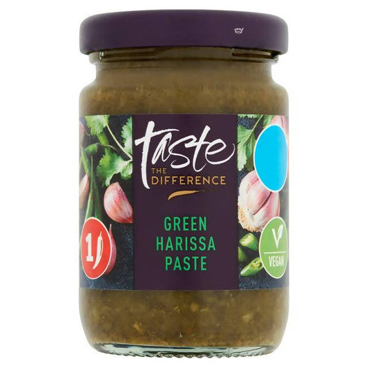 Sainsbury's Taste the Difference Green Harissa Paste 90g Herbs spices & seasoning Sainsburys   