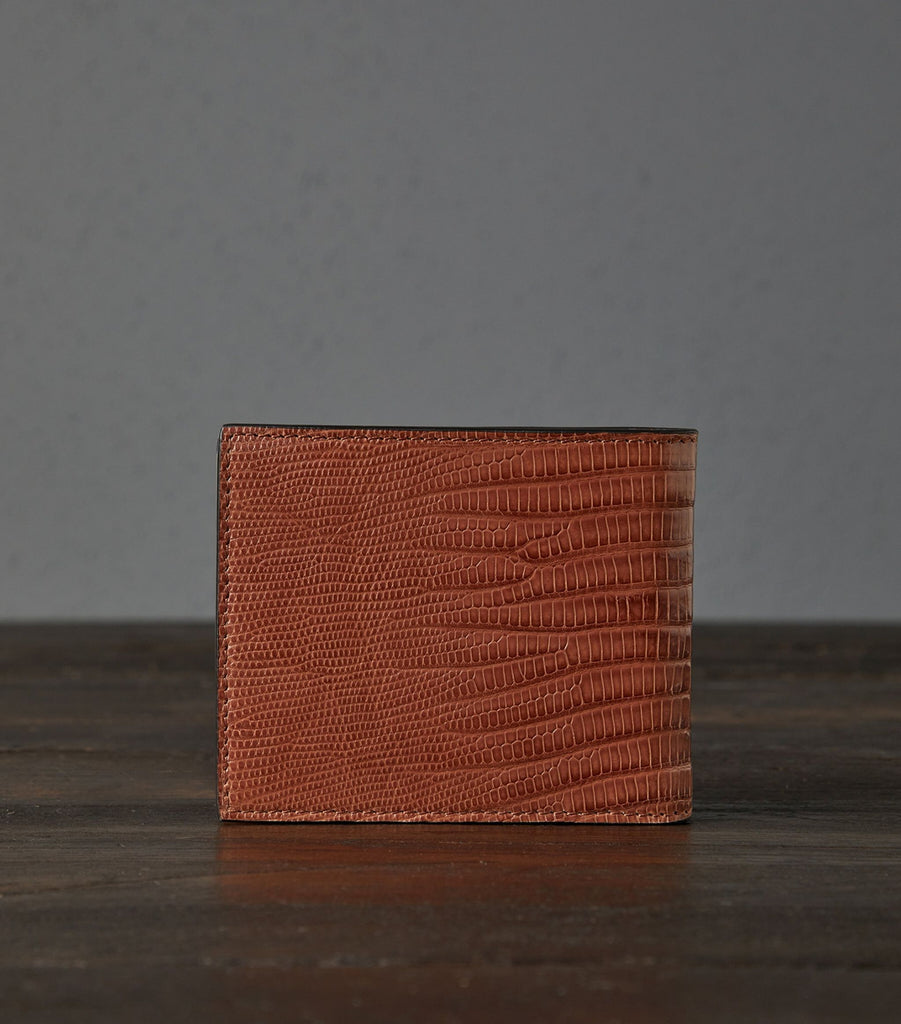 Snake-Embossed Leather Wallet