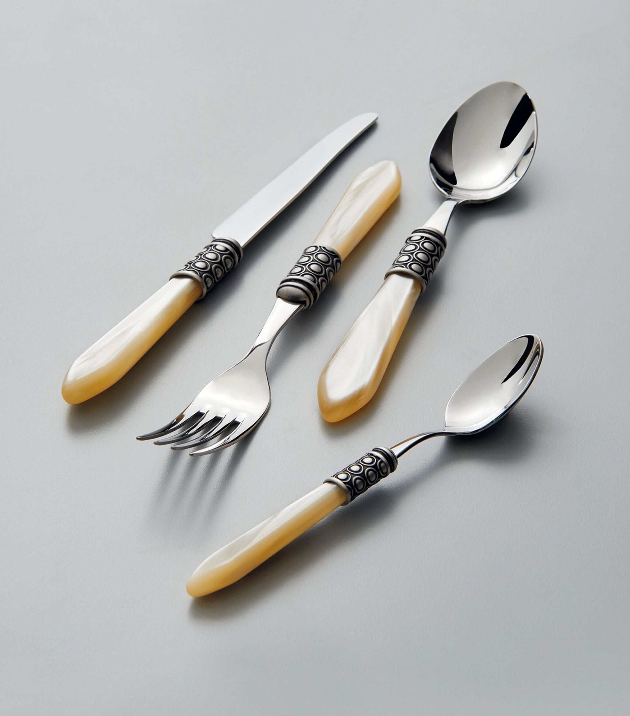 Optical Stainless Steel 24-Piece Cutlery Set GOODS Harrods   