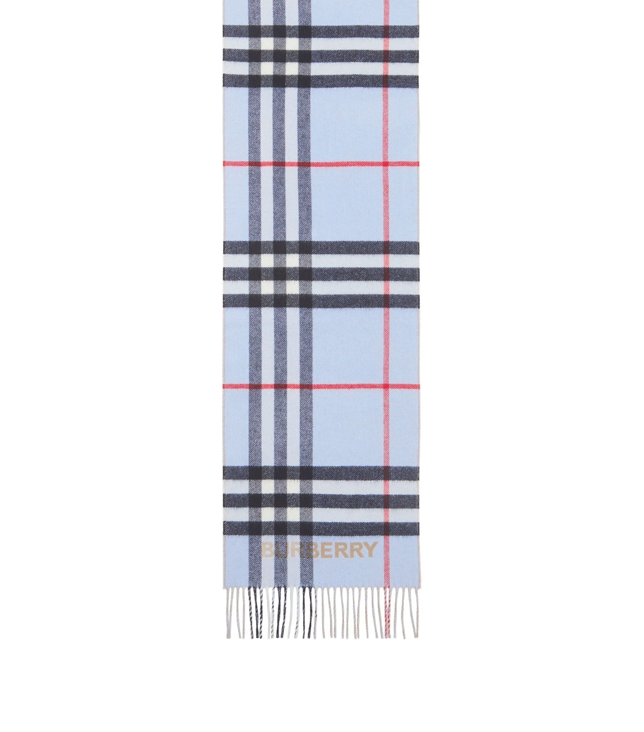 Cashmere Contrast Check Scarf GOODS Harrods   