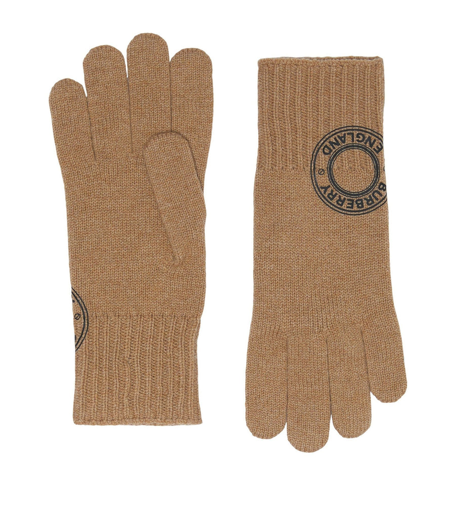 Cashmere Logo Gloves