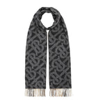 Cashmere Reversible Monogram Scarf GOODS Harrods   