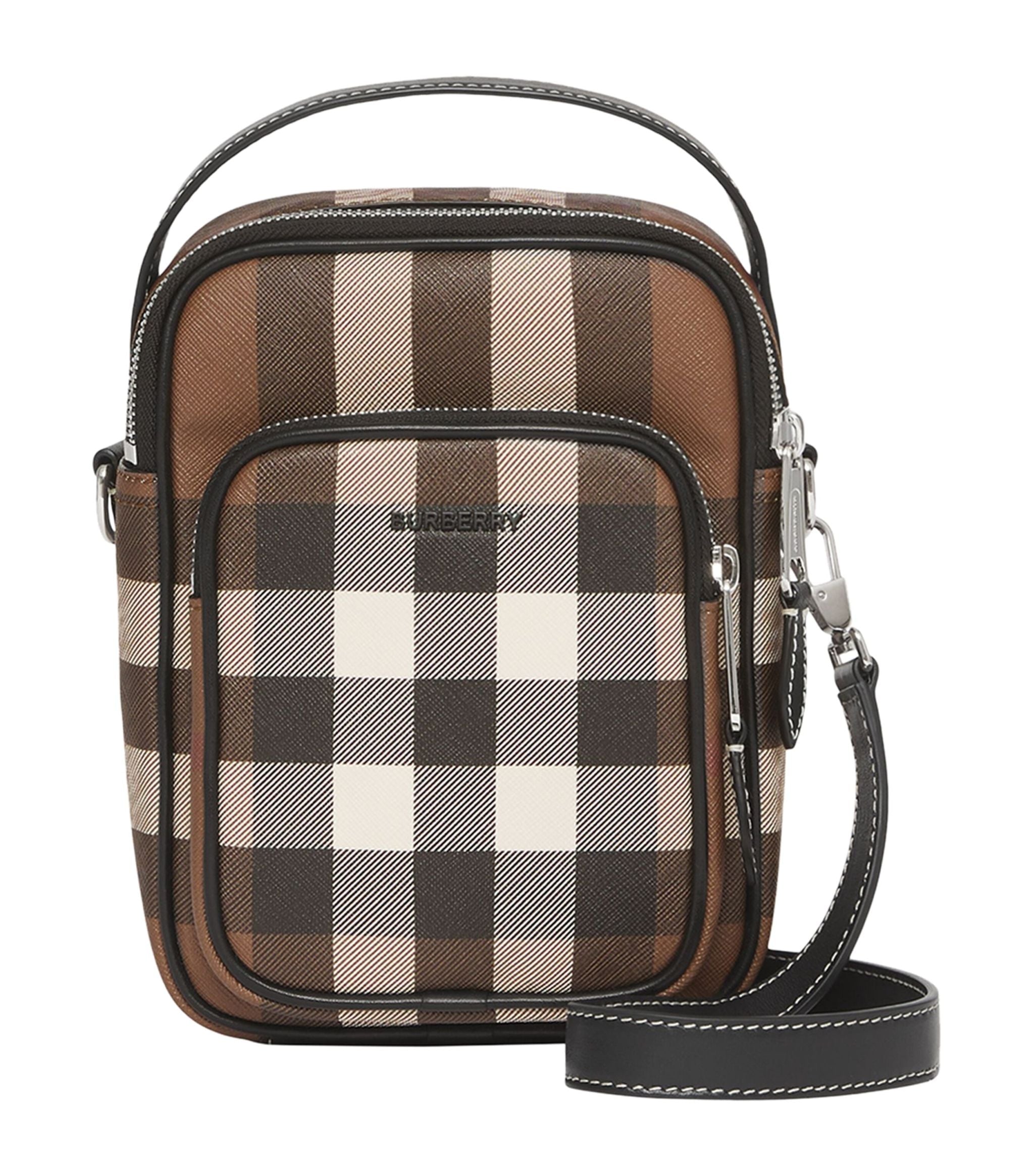 E-Canvas Check Cross-Body Bag Miscellaneous Harrods   