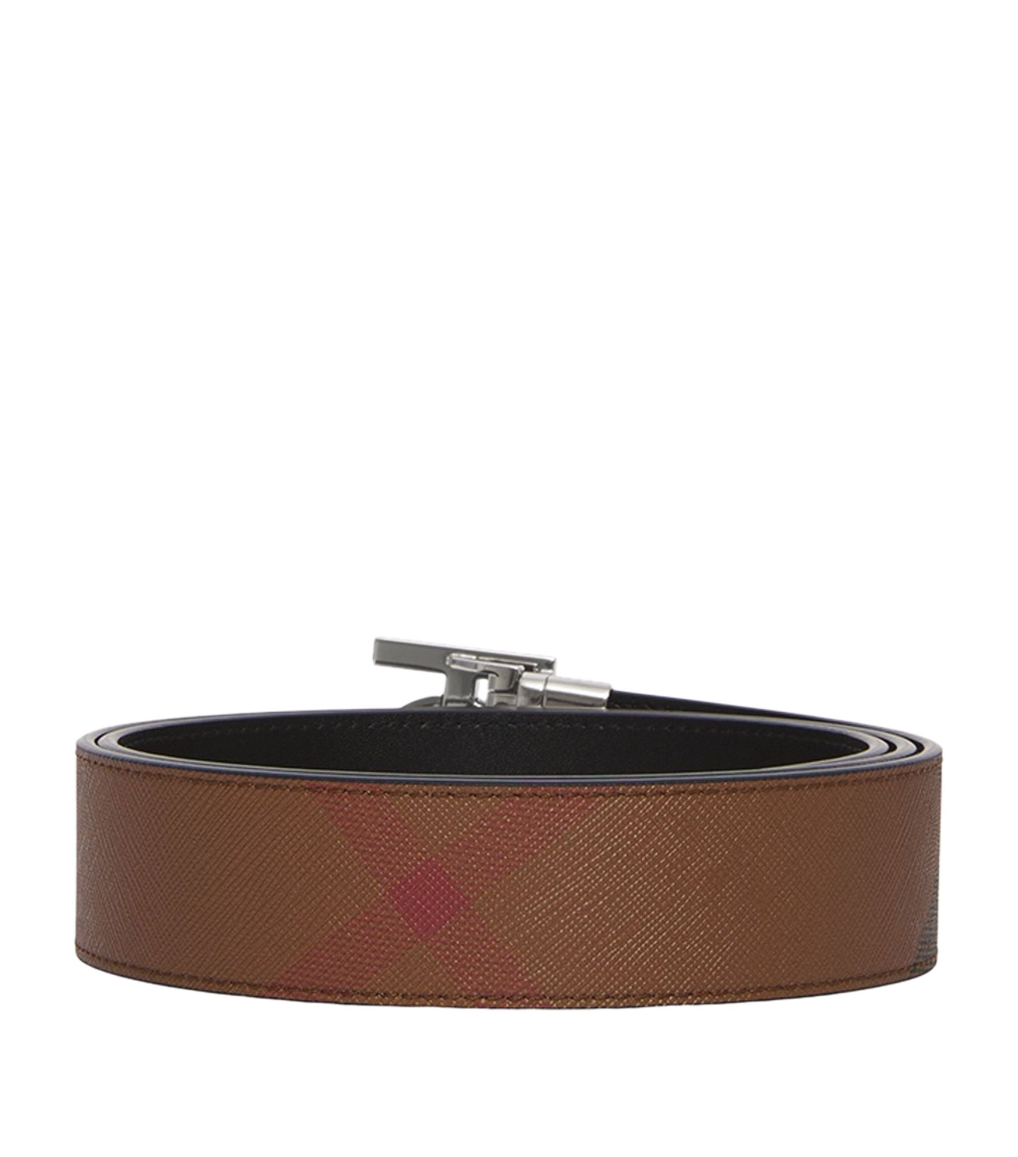 E-Canvas Reversible Monogram Belt Miscellaneous Harrods   