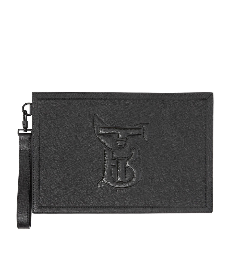 Embossed Rabbit Monogram Pouch