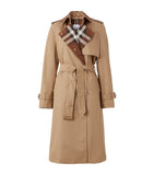 Exaggerated Check Panelled Trench Coat GOODS Harrods   