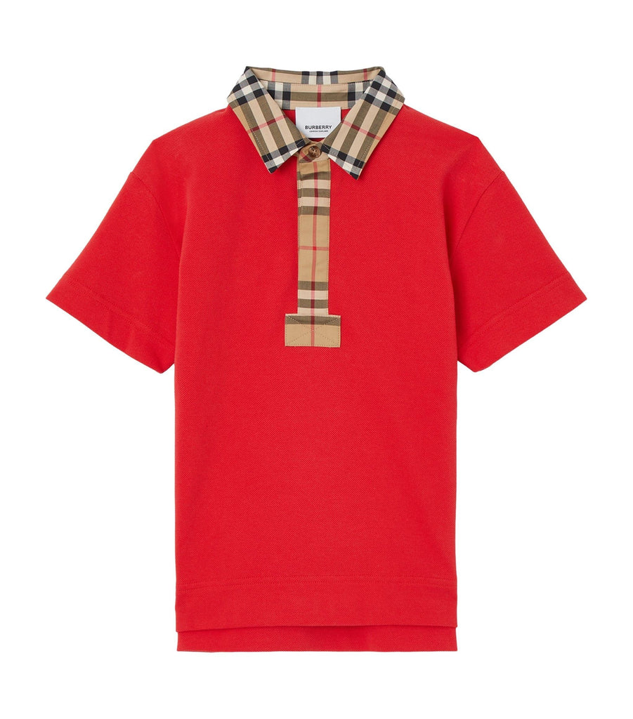 Check-Detail Polo Shirt (3-14 Years)