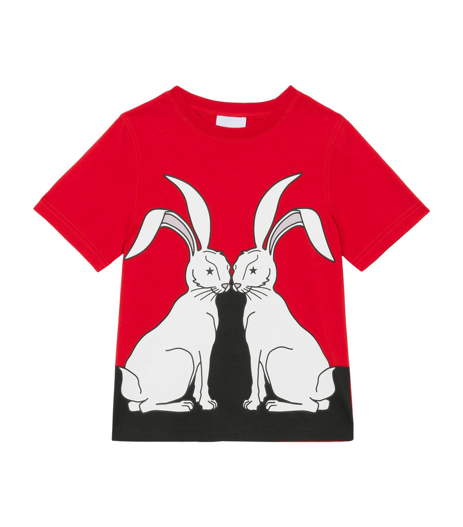 Cotton Rabbit Print T-shirt (3-14 Years)