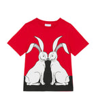 Cotton Rabbit Print T-shirt (3-14 Years) Miscellaneous Harrods   