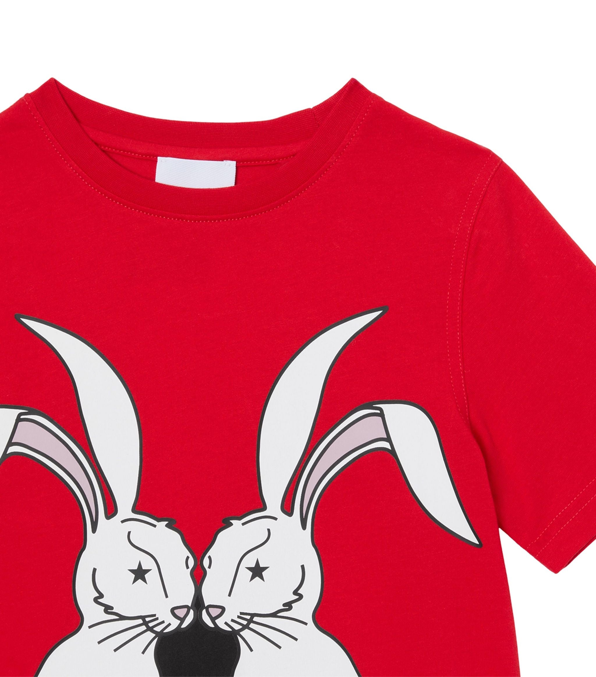 Cotton Rabbit Print T-shirt (3-14 Years) Miscellaneous Harrods   