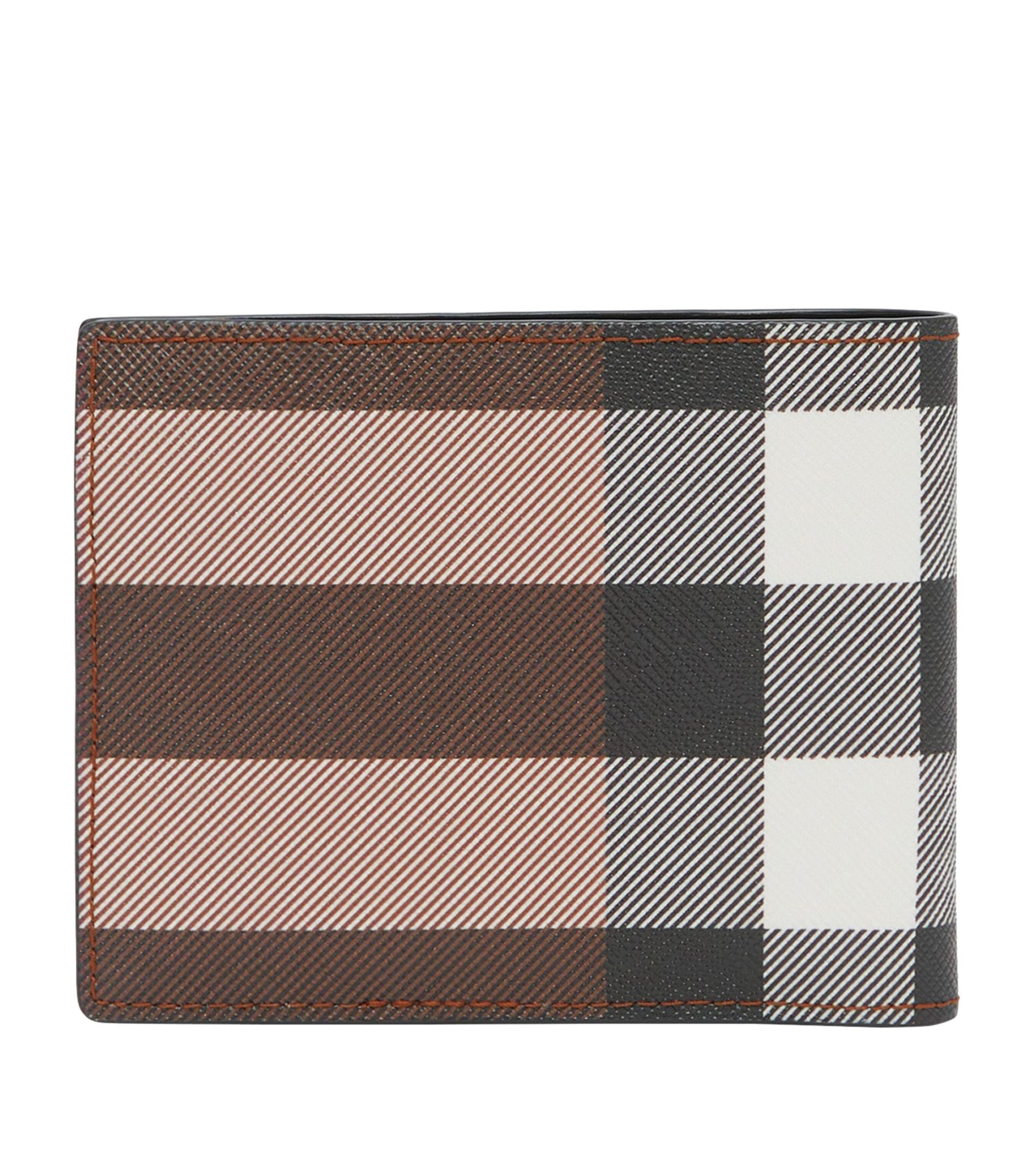 Leather Check Bifold Wallet GOODS Harrods   