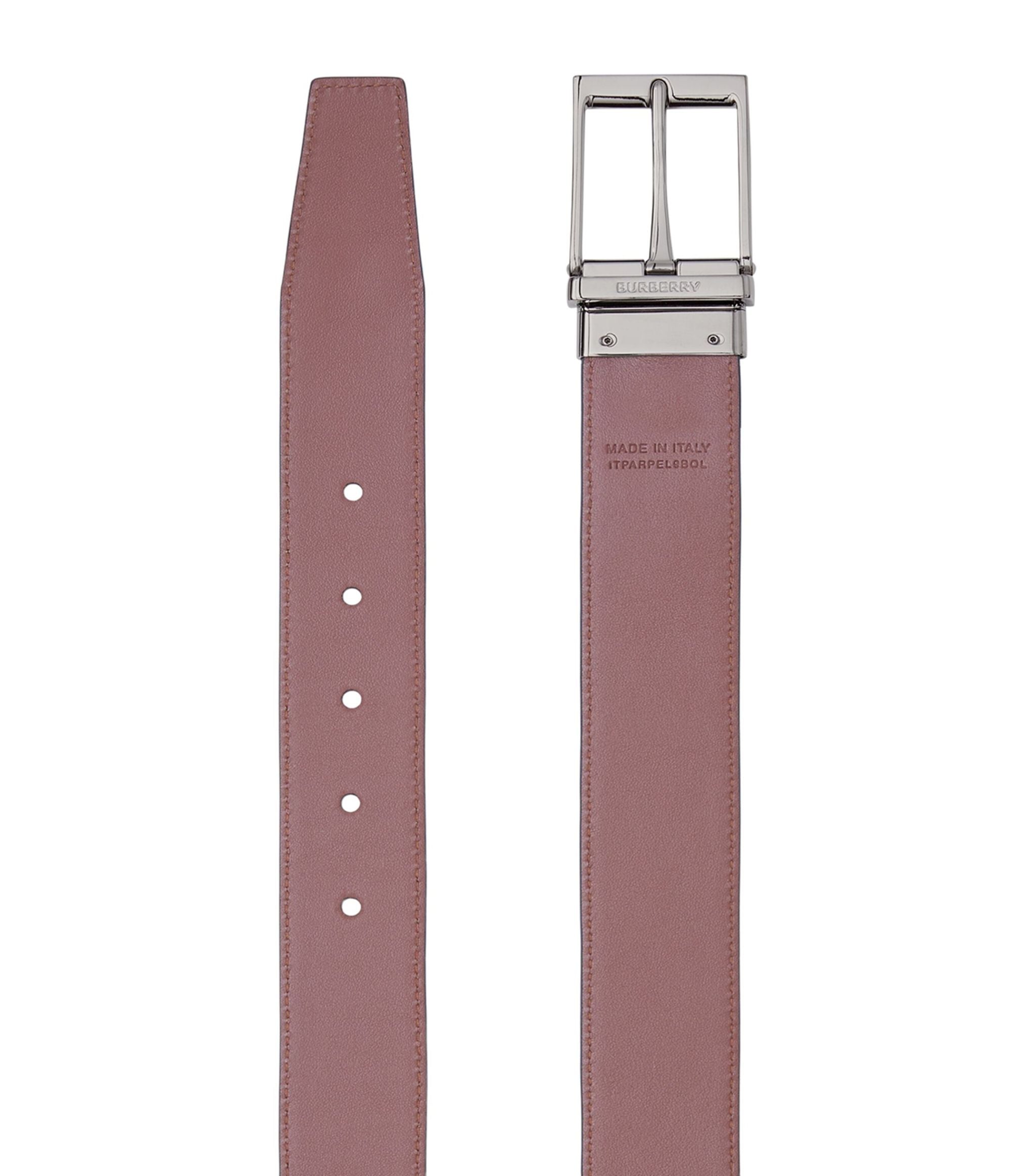 Burgundy deals burberry belt