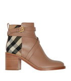 Leather House Check Ankle Boots 70 GOODS Harrods   