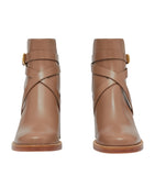 Leather House Check Ankle Boots 70 GOODS Harrods   