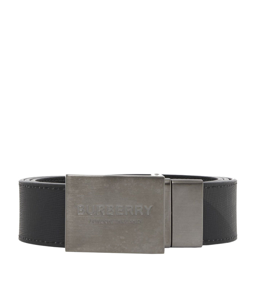 Leather Reversible Check Belt