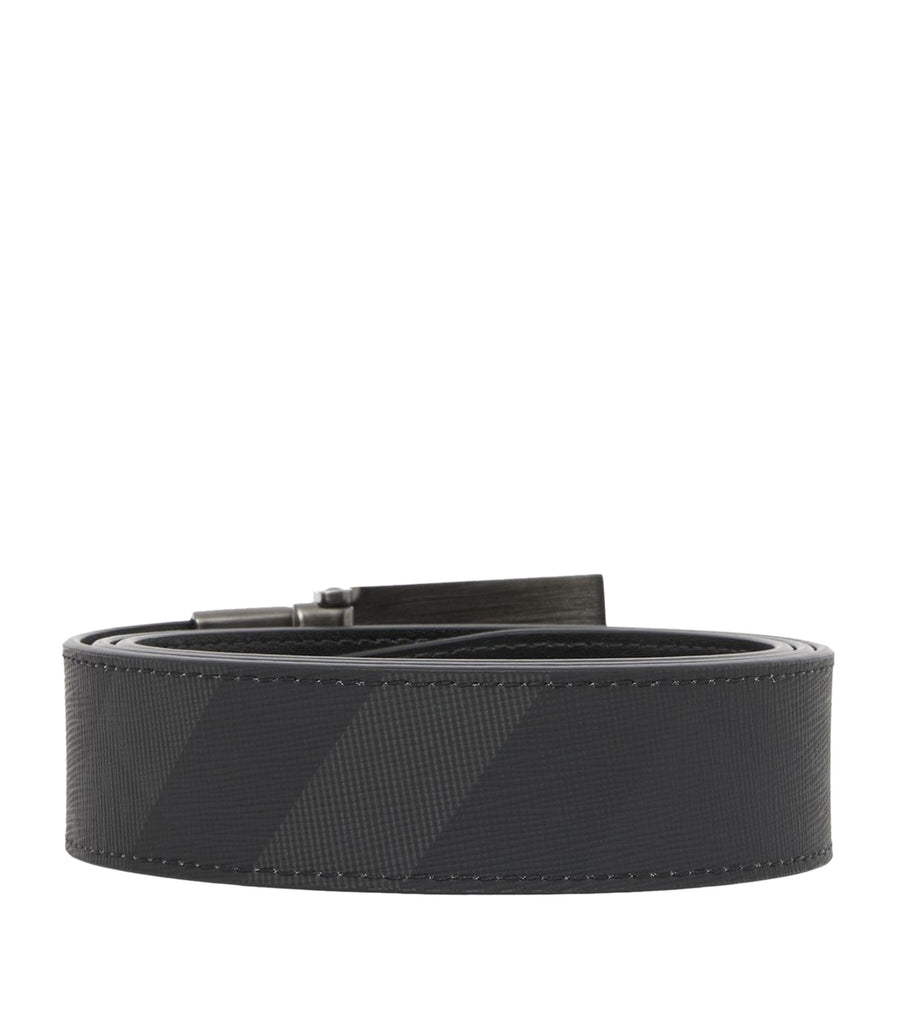 Leather Reversible Check Belt