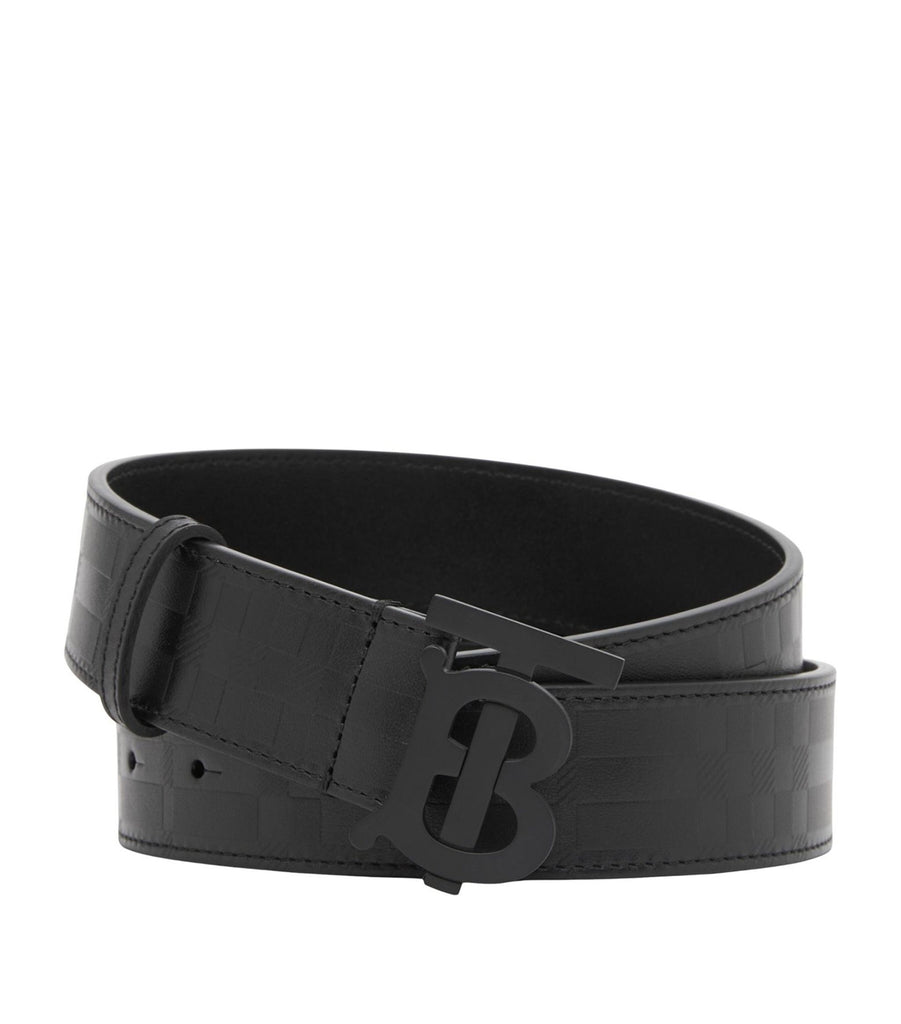 Leather TB Monogram Belt