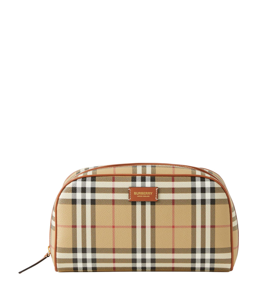 Medium Check Travel Pouch