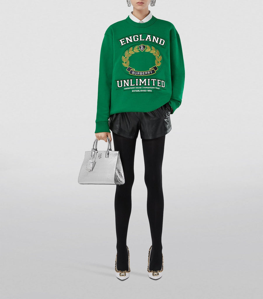 Oversized College Graphic Sweatshirt