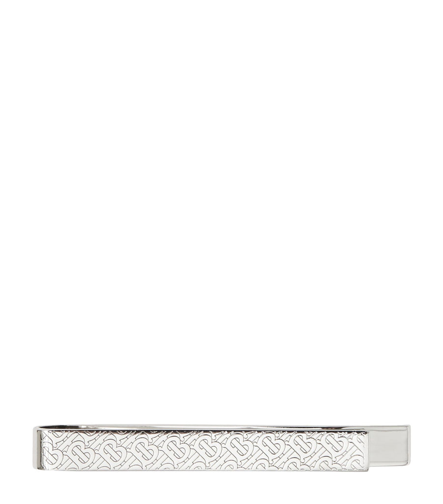 Palladium-Plated TB Monogram Tie Bar