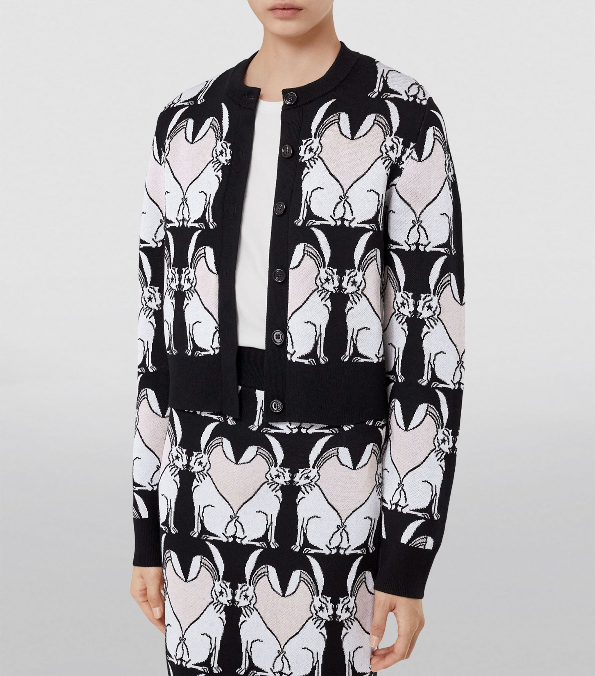 Rabbit Jacquard Cardigan Miscellaneous Harrods   