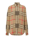 Silk Pixel Check Shirt GOODS Harrods   