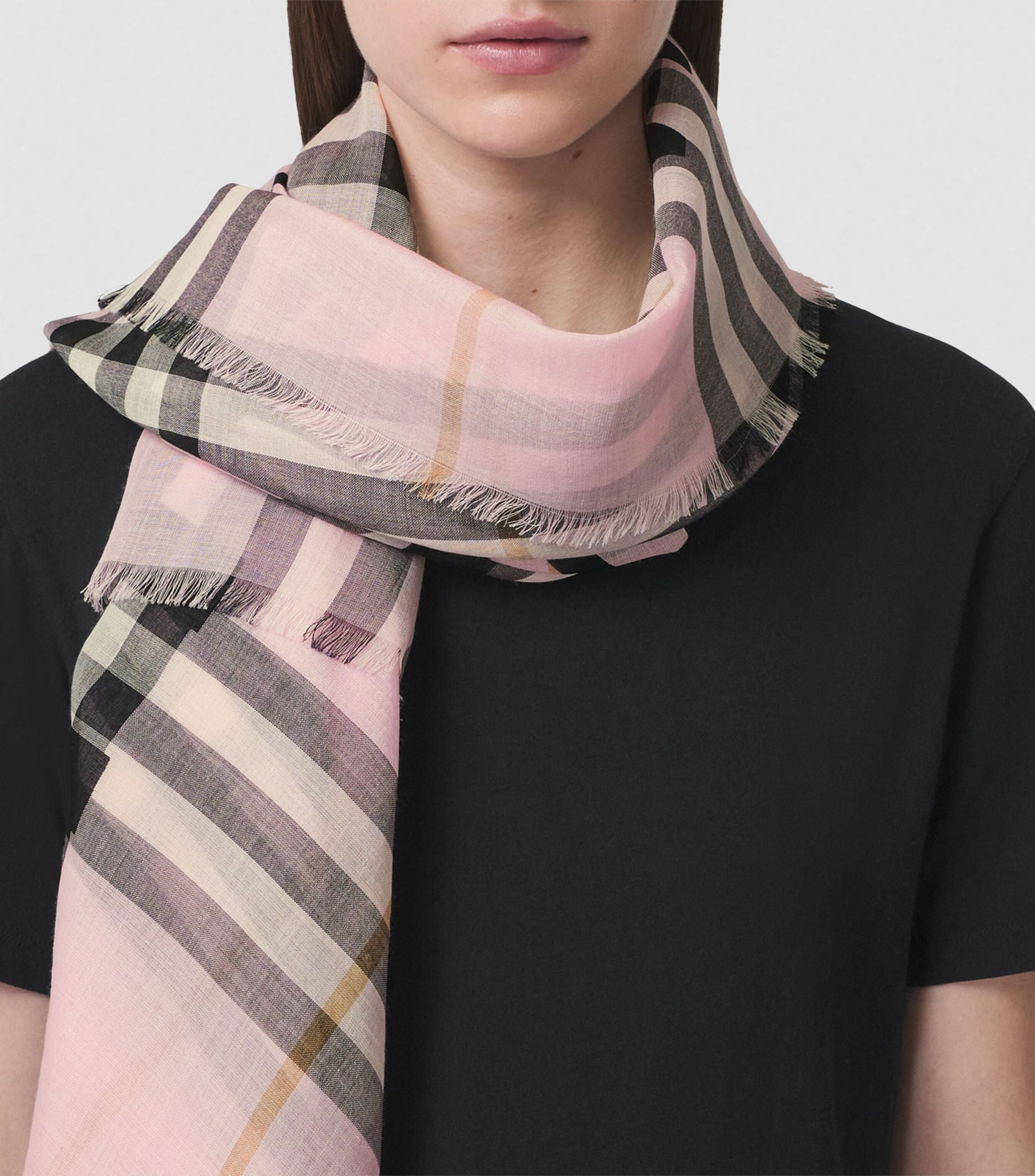 Silk-Wool Horseferry Print Scarf GOODS Harrods   