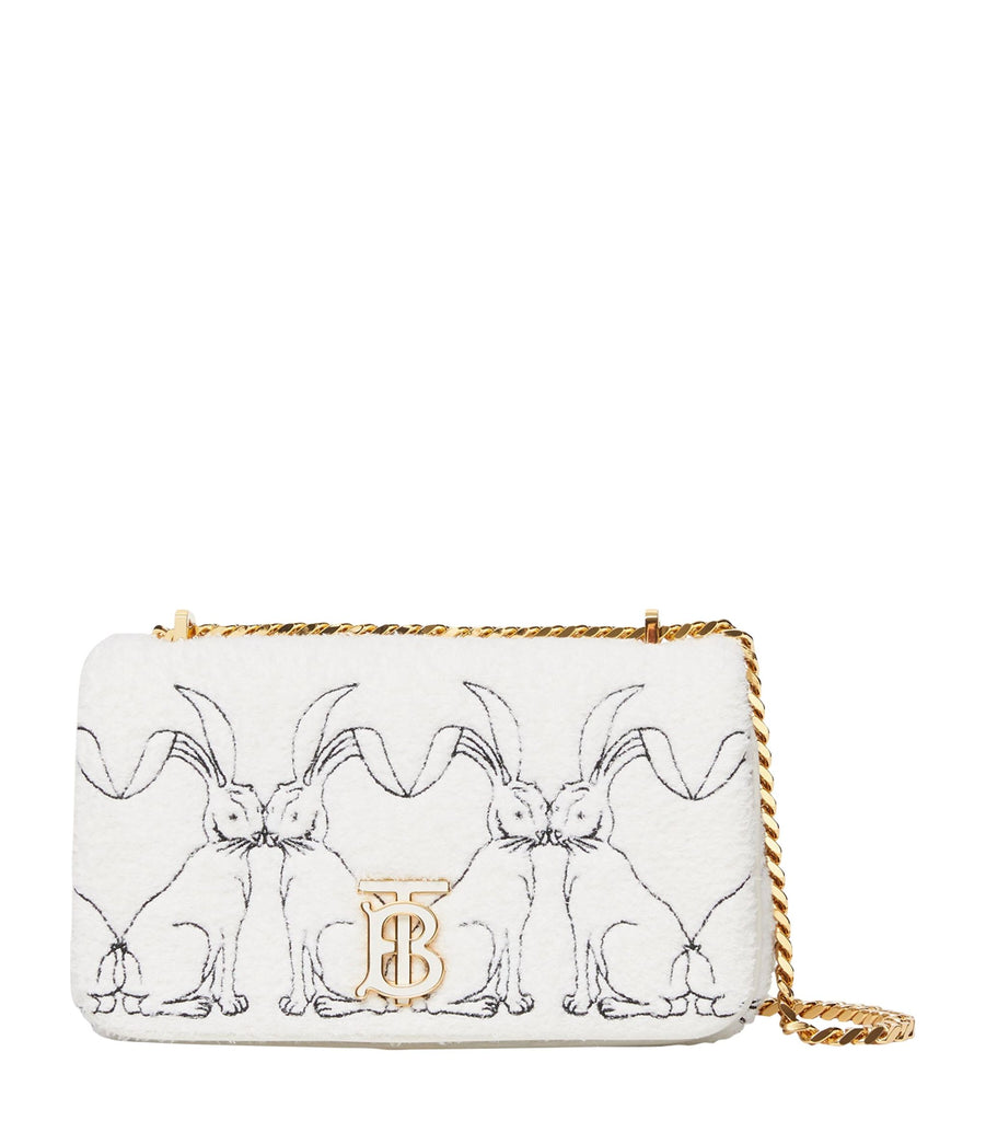 Small Faux Fur Rabbit Motif Lola Bag