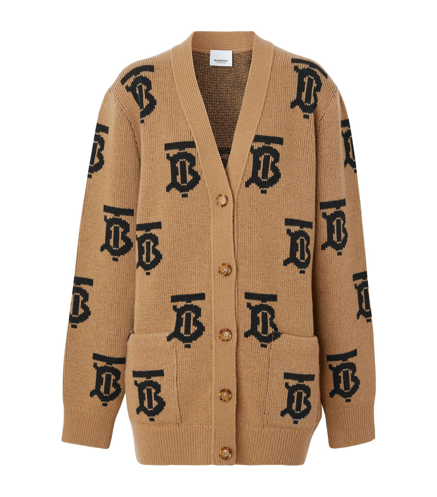 TB Monogram Jacquard Cardigan