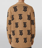 TB Monogram Jacquard Cardigan GOODS Harrods   