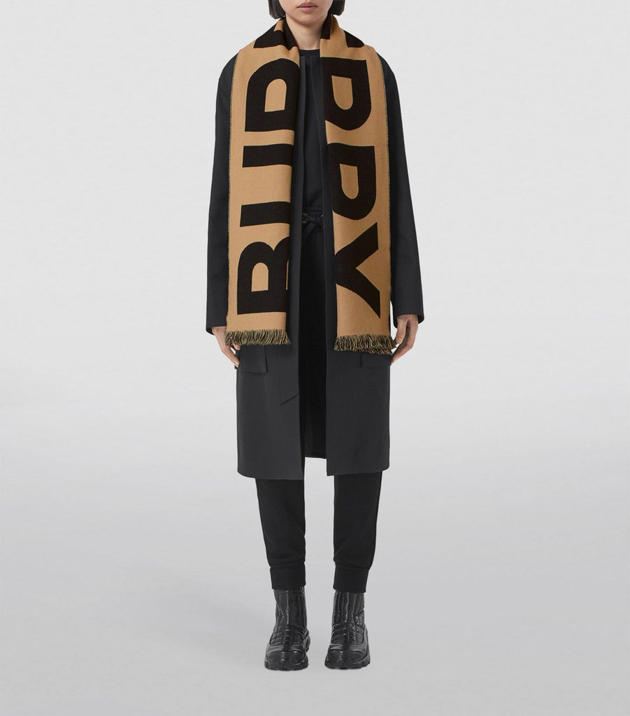 Wool Logo Scarf