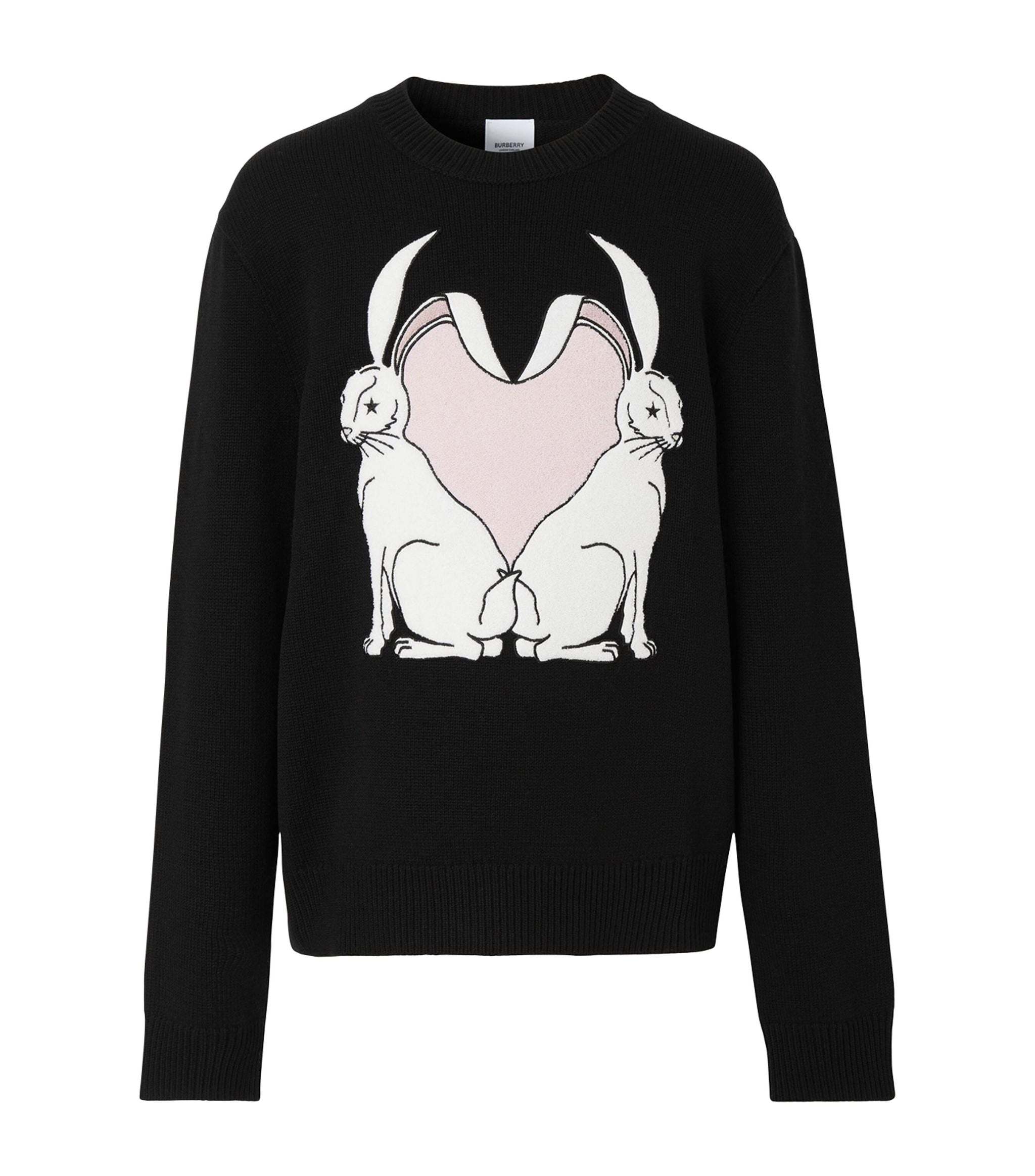 Wool Rabbit Appliqué Sweatshirt GOODS Harrods   