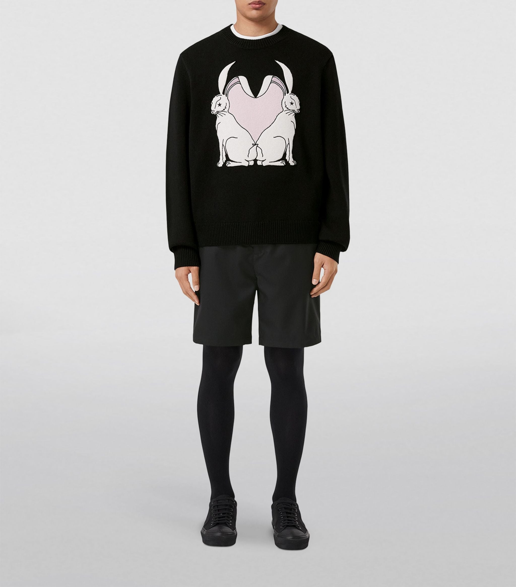 Wool Rabbit Appliqué Sweatshirt GOODS Harrods   