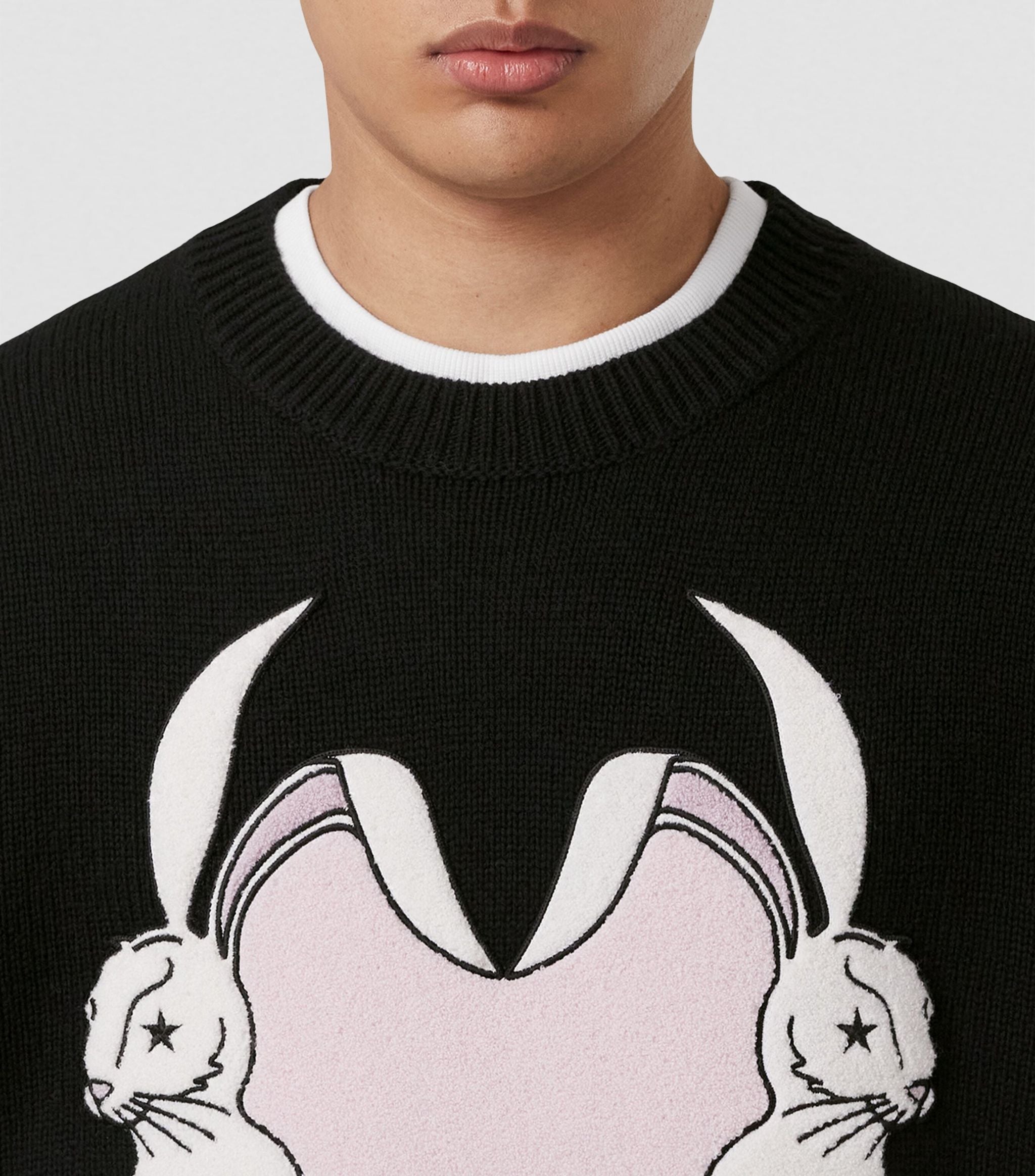 Wool Rabbit Appliqué Sweatshirt GOODS Harrods   