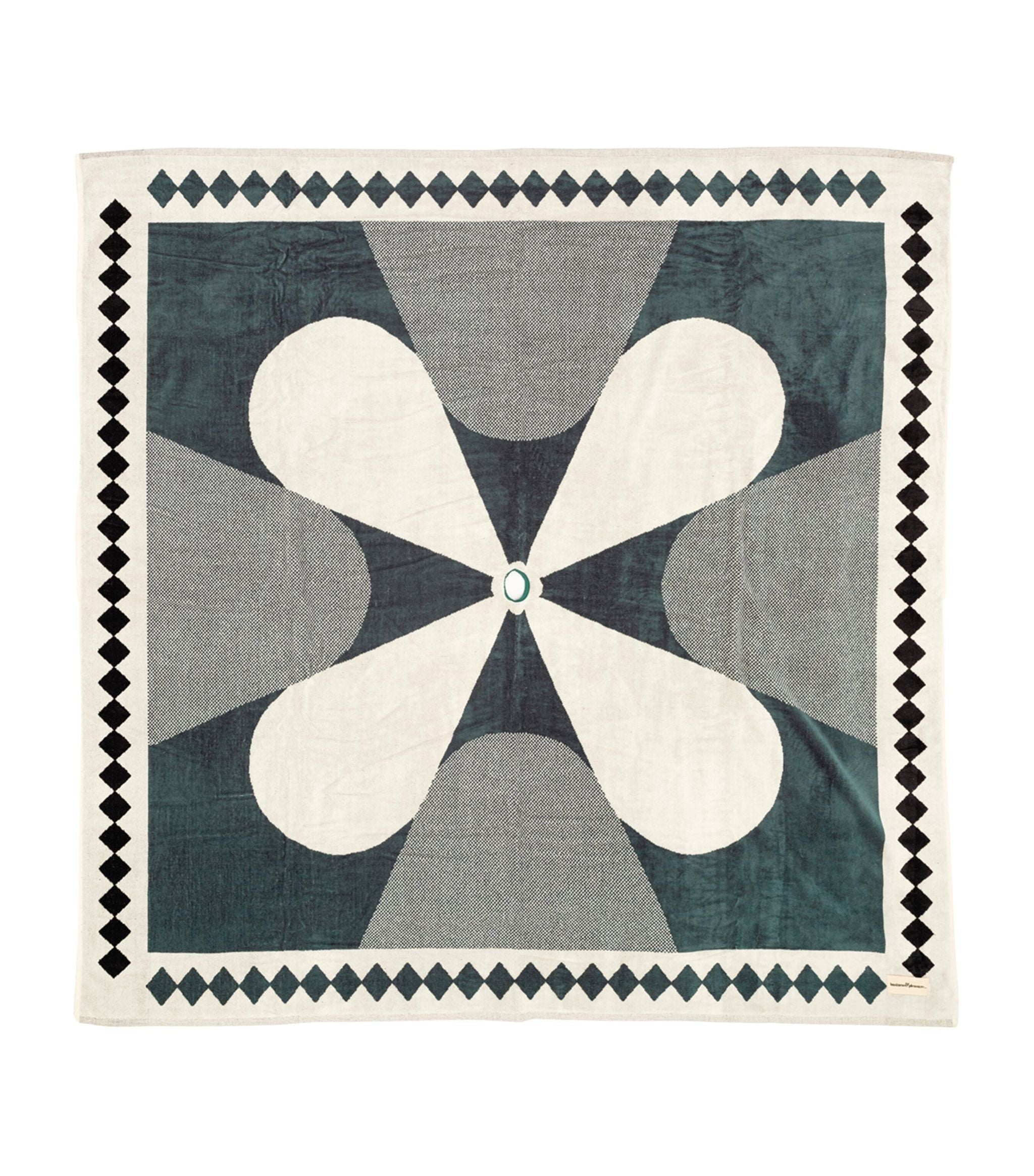 Geometric Beach Blanket (173cm x 173cm) GOODS Harrods   