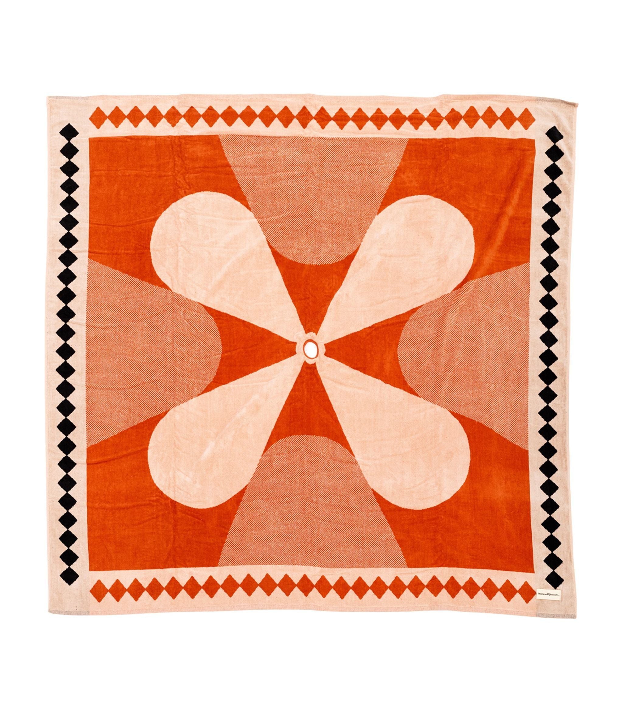 Geometric Beach Blanket (173cm x 173cm) GOODS Harrods   