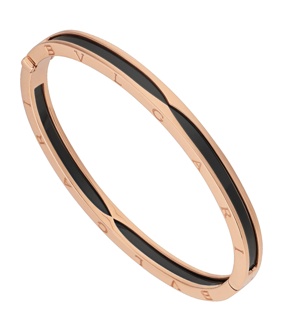 Rose Gold And Ceramic B.Zero1 Bangle